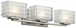 Cheapest 👍 Kichler Lighting Bazely 3-Light 50W Halogen Bracket in Brushed Nickel 😍