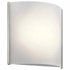 Best deal ⌛ Kichler Lighting 8 in. 16W Wall Sconce in Brushed Nickel 🔔