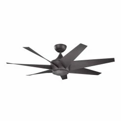 Cheap ⌛ Kichler Lighting Lehr II Climates Collection 7-Blade Ceiling Fan in Distressed Black 🥰