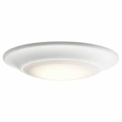 Hot Sale 🔥 Kichler Lighting Signature 3000K LED Flushmount Ceiling Fixture in White ✔️