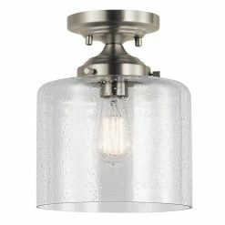 Deals ✔️ Kichler Lighting Winslow™ 75W 1-Light Medium E-26 Incandescent Semi-Flush Mount Ceiling Fixture in Brushed Nickel ✔️