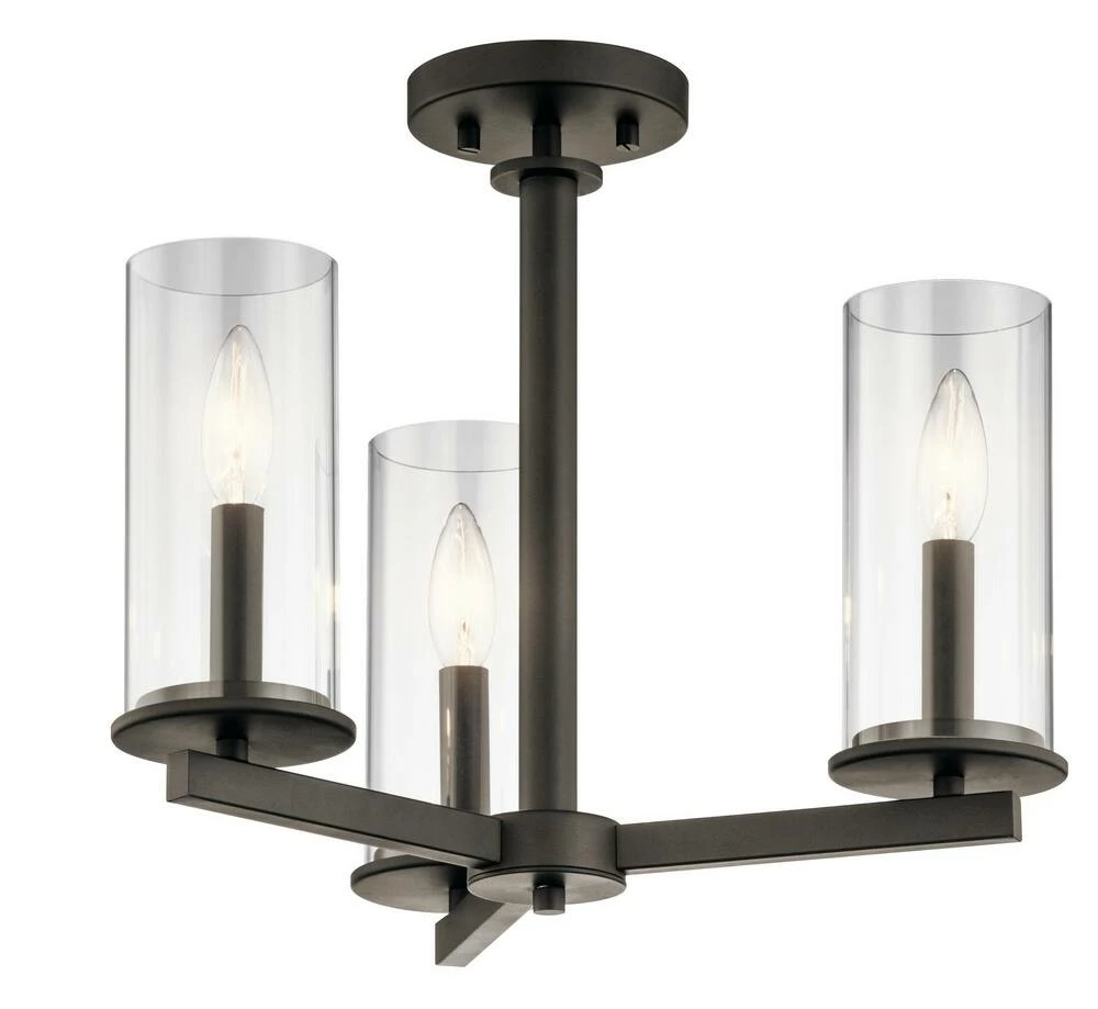 Deals π₯ Kichler Lighting Crosby 60W 3-Light Candelabra E-12 Incandescent Chandelier in Olde Bronze π 4 Deals π₯ Kichler Lighting Crosby 60W 3-Light Candelabra E-12 Incandescent Chandelier in Olde Bronze π - Image 2