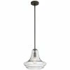 Discount 👍 Kichler Lighting Everly 12-1/2 in. 100W 1-Light Medium Base Incandescent Pendant in Olde Bronze 🌟 -Kichler Lighting shop Query 414