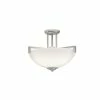 Deals ✨ Kichler Lighting Eileen 100 W 3-Light Semi-Flush Mount Ceiling Fixture in Brushed Nickel ⭐ -Kichler Lighting shop Query 418