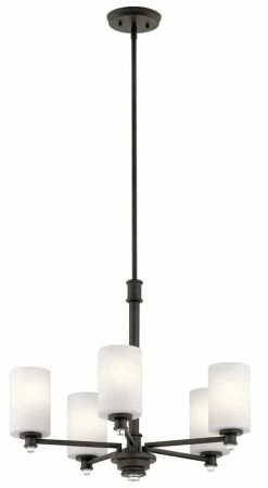 Best Sale 🎉 Kichler Lighting Joelson 5-Light Chandelier in Olde Bronze 👍