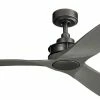 Cheap 🎉 Kichler Lighting Ried™ 61W 3-Blade Ceiling Fan in Anvil Iron ⌛ -Kichler Lighting shop Query 447