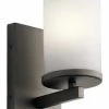 Cheapest 🔔 Kichler Lighting Crosby 100W 1-Light Incandescent Wall Sconce in Olde Bronze 🎉 -Kichler Lighting shop Query 450