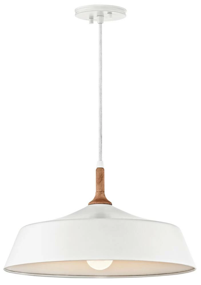 New ๐ Kichler Lighting Danika 100W 1-Light Incandescent Pendant in White โญ 3 New ๐ Kichler Lighting Danika 100W 1-Light Incandescent Pendant in White โญ