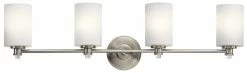 Wholesale 🎉 Kichler Lighting Joelson 100W 4-Light Bath Light in Brushed Nickel 🎁