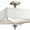 Best reviews of 🥰 Kichler Lighting Arlo 3-Light Semi Flush Ceiling Fixture in Classic Pewter ✔️ -Kichler Lighting shop Query 476