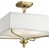 Hot Sale π Kichler Lighting Arlo 3-Light Semi-Flush Mount Ceiling Fixture in Natural Brass β 2 Hot Sale π Kichler Lighting Arlo 3-Light Semi-Flush Mount Ceiling Fixture in Natural Brass β -Kichler Lighting shop Query 477
