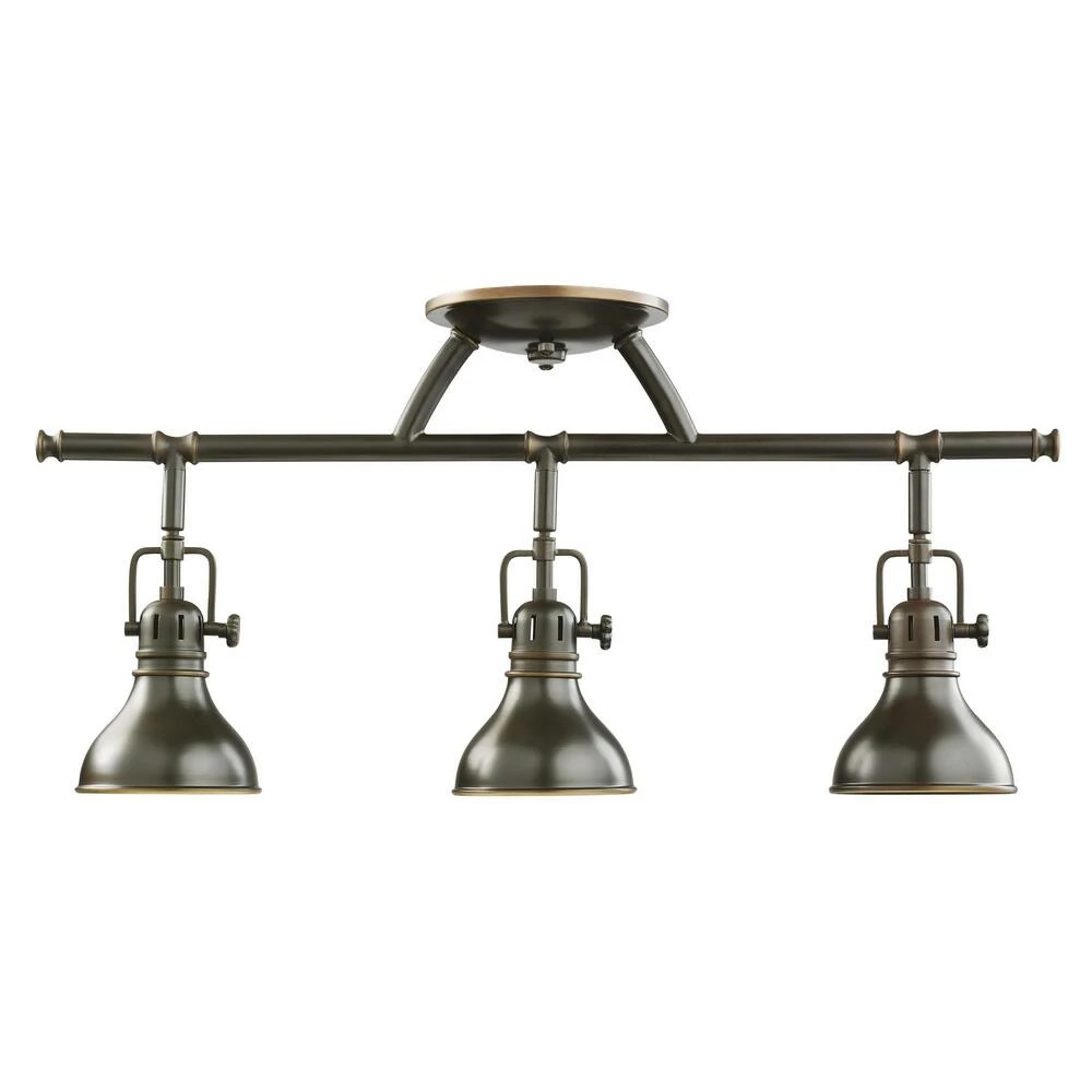 Brand new π Kichler Lighting Hatteras Bay 50W 3-Light Halogen Fixed Rail Fixture in Olde Bronze 𧨠4 Brand new π Kichler Lighting Hatteras Bay 50W 3-Light Halogen Fixed Rail Fixture in Olde Bronze 𧨠- Image 2