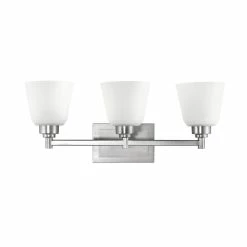 Best deal 🔔 Kichler Lighting Berwick 7-1/4 in. 100 W 3-Light Medium Bracket in Brushed Nickel 🔔
