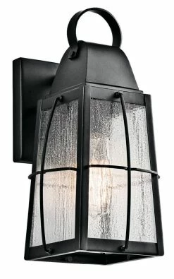 Hot Sale 💯 Kichler Lighting Tolerand 75W 1-Light Outdoor Wall Light in Textured Black 🤩