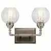 Budget π Kichler Lighting Niles 60W 2-Light Bath Light in Antique Pewter β 1 Budget π Kichler Lighting Niles 60W 2-Light Bath Light in Antique Pewter β -Kichler Lighting shop Query 510