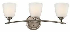 Buy 😀 Kichler Lighting Granby™ 6-1/2 in. 100 W 3-Light Medium Bath Bracket in Brushed Pewter 🎁