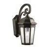 Promo 👏 Kichler Lighting Courtyard Medium Outdoor Wall Sconce in Rubbed Bronze 🔥 -Kichler Lighting shop Query 525