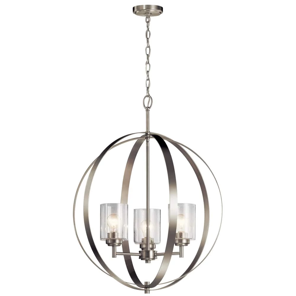 Top 10 ❤️ Kichler Lighting Winslow™ 75W 3-Light Medium E-26 Incandescent Chandelier in Brushed Nickel ⭐ 3 Top 10 ❤️ Kichler Lighting Winslow™ 75W 3-Light Medium E-26 Incandescent Chandelier in Brushed Nickel ⭐