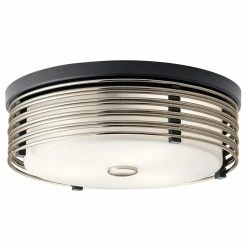 Top 10 ❤️ Kichler Lighting Bensimone 30W 2-Light Flush Mount Ceiling Fixture in Black ✔️