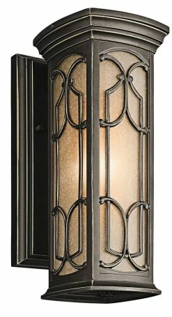 Best Pirce ✔️ Kichler Lighting Franceasi 75 W 1-Light Lantern in Olde Bronze 🎉