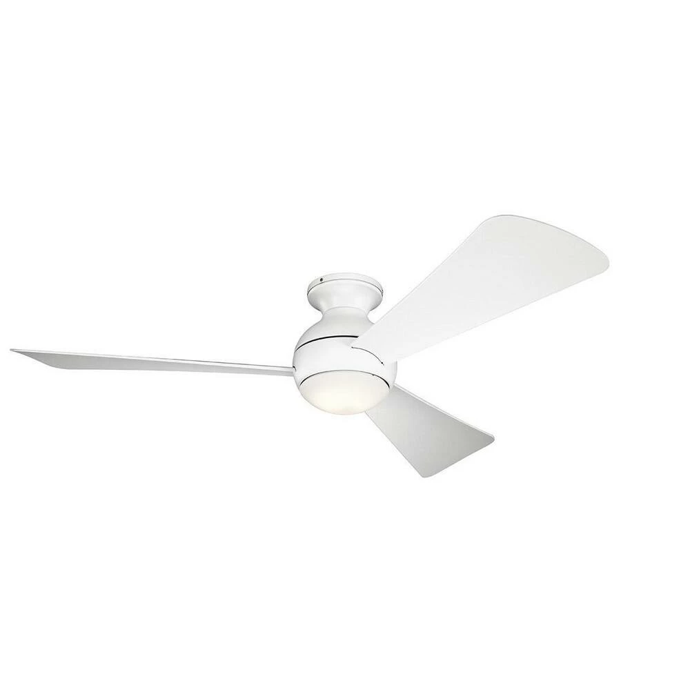 Promo π Kichler Lighting Sola 74W 3-Blade Ceiling Fan with 54 in. Blade Span and 1-Light in Matte White βοΈ 3 Promo π Kichler Lighting Sola 74W 3-Blade Ceiling Fan with 54 in. Blade Span and 1-Light in Matte White βοΈ