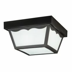 Top 10 💯 Kichler Lighting 5-1/2 in. 2-Light Outdoor Flushmount Fixture in Black 🎁