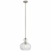 New ⌛ Kichler Lighting Riviera™ 60W 1-Light Pendant in Brushed Nickel 👏 -Kichler Lighting shop Query 589