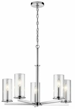 Brand new ⭐ Kichler Lighting Crosby 60W Candelabra Chandelier in Chrome 💯