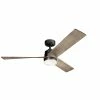 Hot Sale 🎁 Kichler Lighting Spyn 52 in. 63W 3-blade Ceiling Fan in Anvil Iron 🥰 -Kichler Lighting shop Query 613
