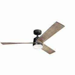 Hot Sale 🎁 Kichler Lighting Spyn 52 in. 63W 3-blade Ceiling Fan in Anvil Iron 🥰