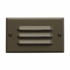 Discount ⭐ Kichler Lighting LED Horizontal Louver Step Light in Architectural Bronze 🎁