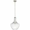 Hot Sale 😉 Kichler Lighting Everly 13-3/4 in. 100W 1-Light Medium Base Incandescent Pendant in Brushed Nickel 😉 -Kichler Lighting shop Query 63