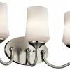 Coupon 👏 Kichler Lighting Aubrey 3-Light Wall Bracket in Brushed Nickel ❤️ -Kichler Lighting shop Query 634