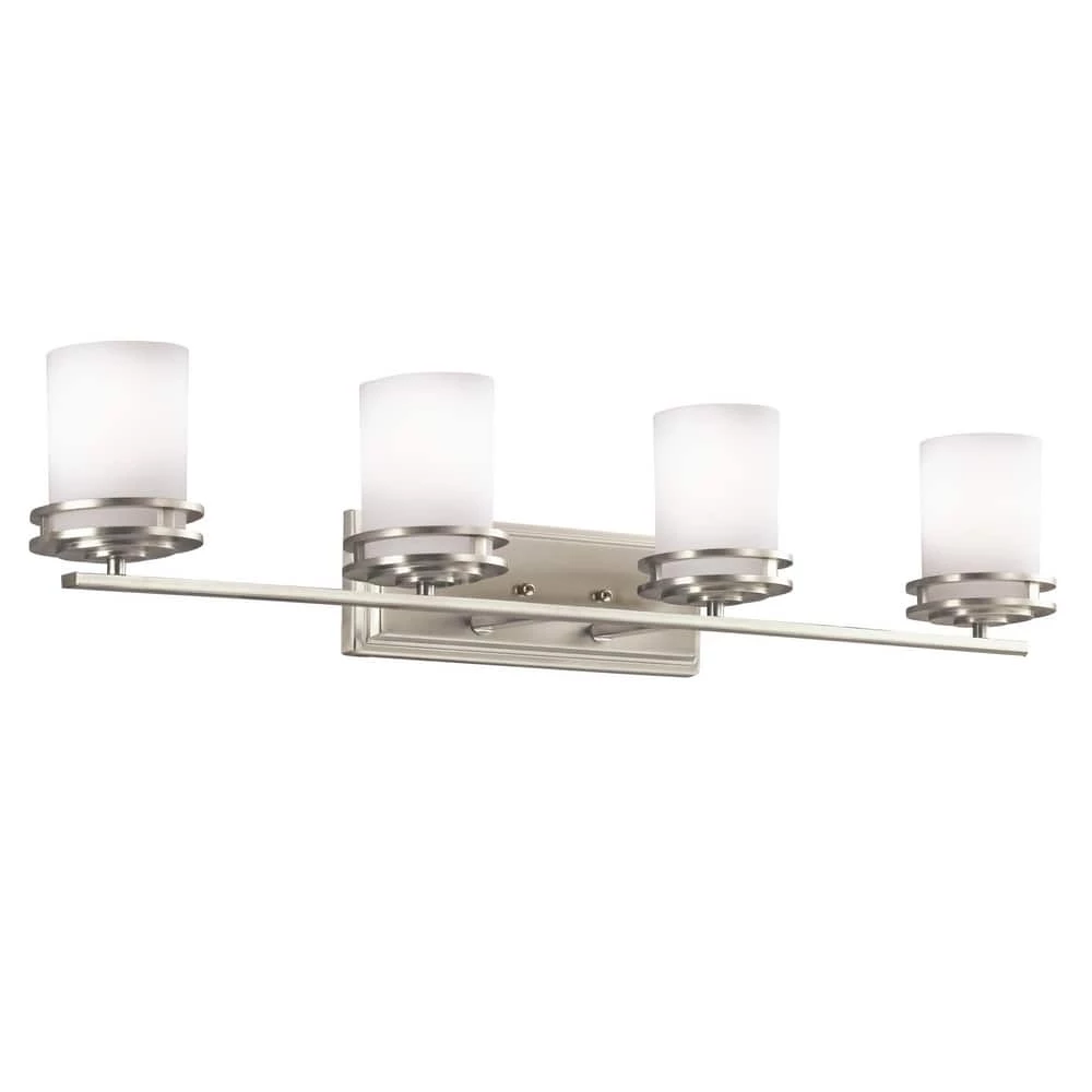 Flash Sale π Kichler Lighting Hendrik 6-1/2 in. 100 W 4-Light Medium Bracket in Brushed Nickel π 3 Flash Sale π Kichler Lighting Hendrik 6-1/2 in. 100 W 4-Light Medium Bracket in Brushed Nickel π