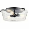 Budget 🎉 Kichler Lighting Alton™ 75W 3-Light Medium E-26 Incandescent Flush Mount Ceiling Fixture in Black 👏 -Kichler Lighting shop Query 667