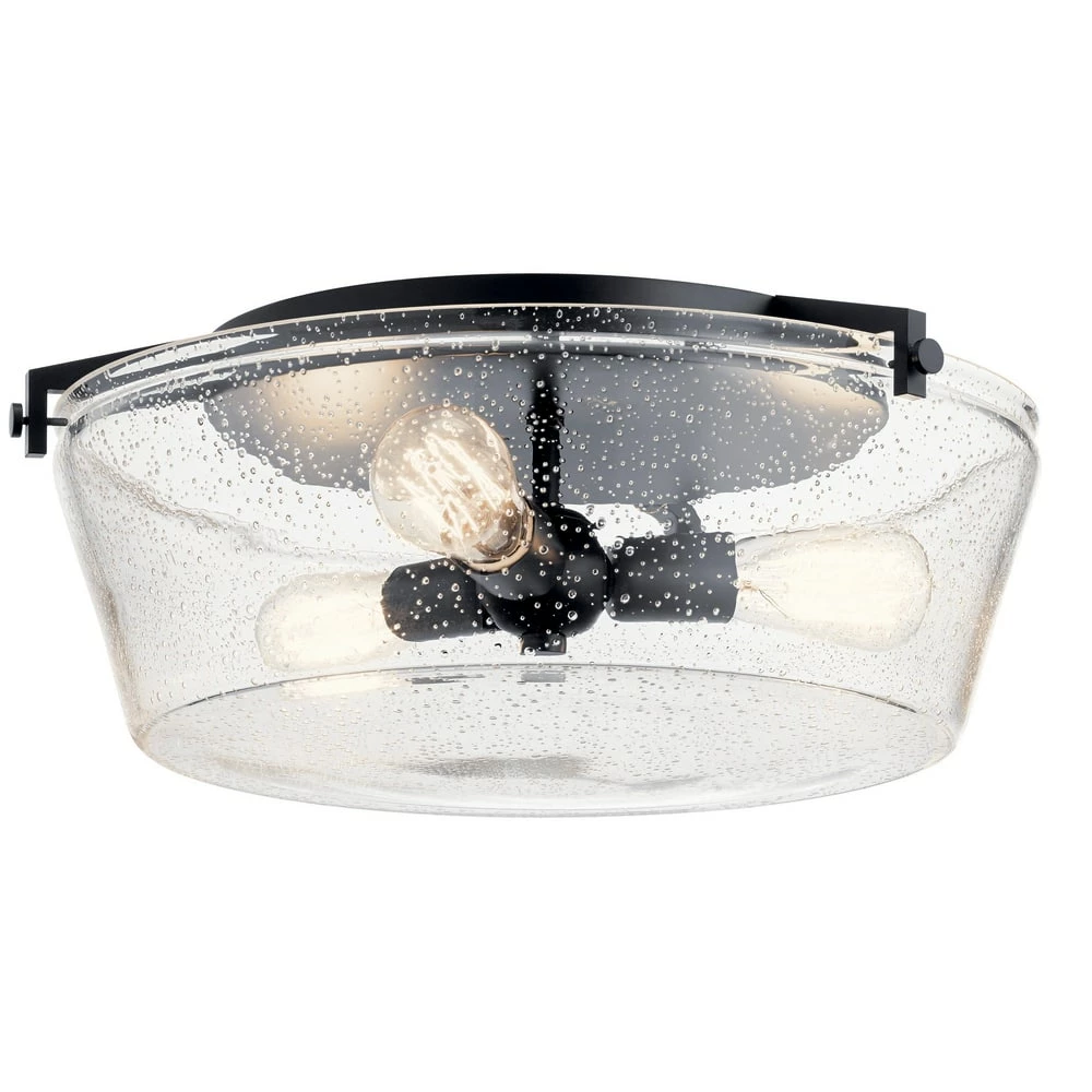 Budget π Kichler Lighting Altonβ’ 75W 3-Light Medium E-26 Incandescent Flush Mount Ceiling Fixture in Black π 3 Budget π Kichler Lighting Altonβ’ 75W 3-Light Medium E-26 Incandescent Flush Mount Ceiling Fixture in Black π