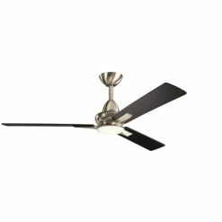 Cheapest 🎁 Kichler Lighting Kosmus 73W 1-Light 3-Blade LED Ceiling Fan in Brushed Stainless Steel 😀