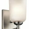 Cheapest 🛒 Kichler Lighting Shailene 100W 1-Light Wall Sconce in Brushed Nickel 🌟 -Kichler Lighting shop Query 686