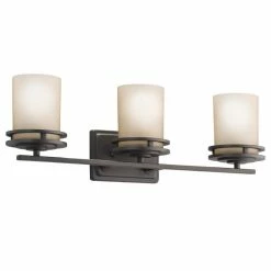 Cheapest 🎉 Kichler Lighting Hendrik 7-3/4 x 6-1/2 in. 100 W 3-Light Medium Bracket in Olde Bronze 💯