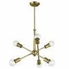 Buy ⭐ Kichler Lighting Armstrong™ 100W 6-Light Medium E-26 Incandescent Chandelier in Natural Brass 👏