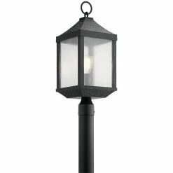 Promo π₯ Kichler Lighting Springfield 1-Light Post Mount Lantern in Distressed Black π§¨