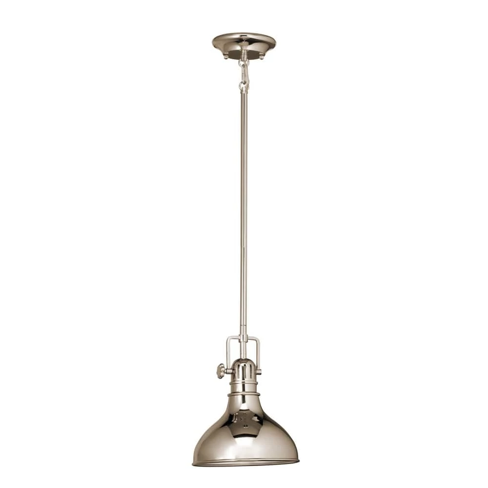 Best Sale π₯° Kichler Lighting Hatteras Bay 38-1/2 in. 100W 1-Light Medium Pendant in Polished Nickel β€οΈ 3 Best Sale π₯° Kichler Lighting Hatteras Bay 38-1/2 in. 100W 1-Light Medium Pendant in Polished Nickel β€οΈ