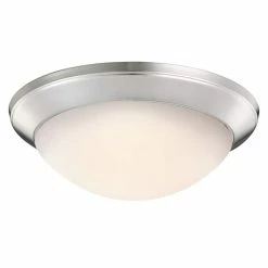 Discount 😍 Kichler Lighting Ceiling Space 100W 1-Light Medium Base Ceiling Light in Brushed Nickel ❤️