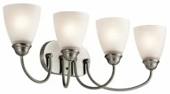 Hot Sale 🧨 Kichler Lighting Jolie 4-Light Bath Light in Brushed Nickel 👍