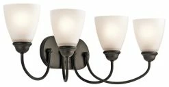 Cheap ⌛ Kichler Lighting Jolie 4-Light Bath Light in Olde Bronze 🎉