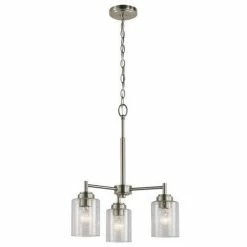 Best Sale 🌟 Kichler Lighting Winslow™ 225W 3-Light Medium E-26 Incandescent Chandelier in Brushed Nickel 🔥