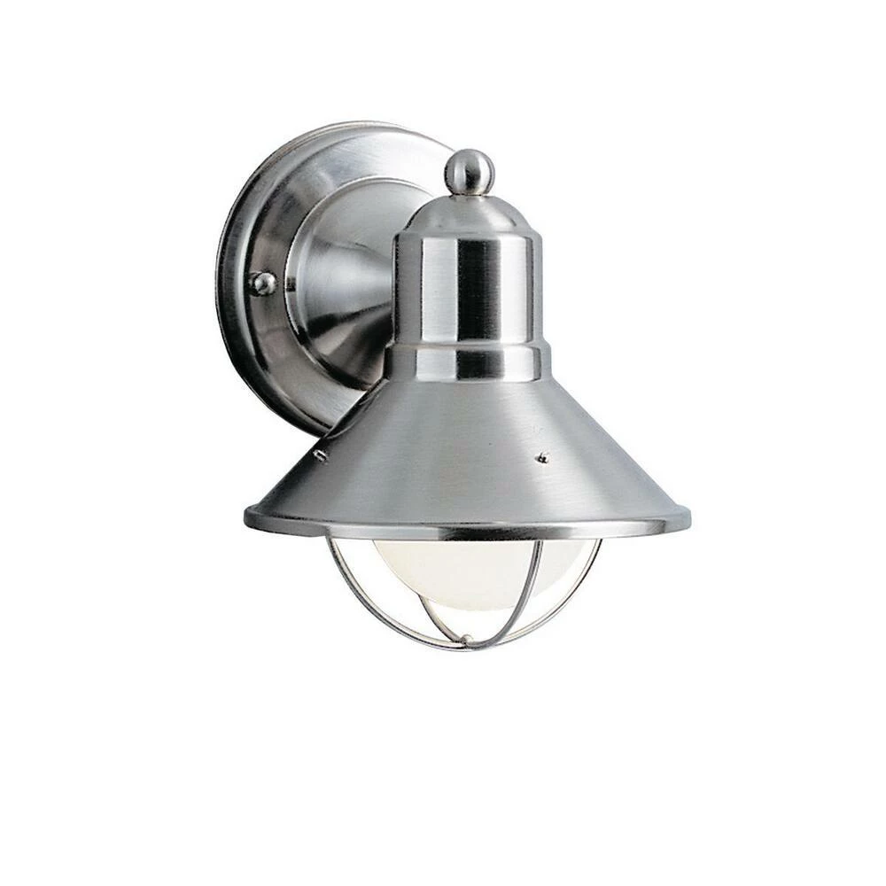 Cheapest ✨ Kichler Lighting Seaside 60W 1-Light Medium Base Incandescent Extension Wall Sconce in Brushed Nickel 💯 3 Cheapest ✨ Kichler Lighting Seaside 60W 1-Light Medium Base Incandescent Extension Wall Sconce in Brushed Nickel 💯