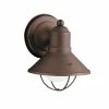 Outlet ✔️ Kichler Lighting Seaside 6-1/2 in. 60 W 1-Light Medium Lantern in Olde Bronze 🔔 -Kichler Lighting shop Query 800