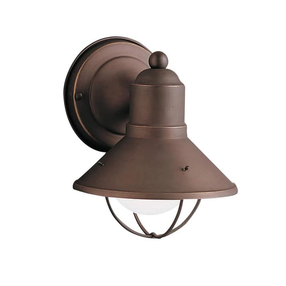 Outlet βοΈ Kichler Lighting Seaside 6-1/2 in. 60 W 1-Light Medium Lantern in Olde Bronze π 3 Outlet βοΈ Kichler Lighting Seaside 6-1/2 in. 60 W 1-Light Medium Lantern in Olde Bronze π