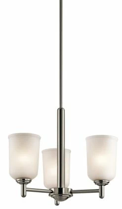 Wholesale 😀 Kichler Lighting Shailene™ 100W 3-Light Mini Chandelier in Brushed Nickel 😍